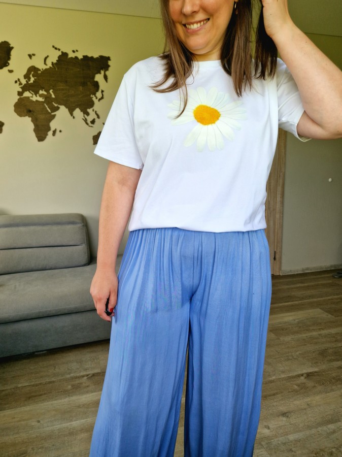 Oversize medvilniniai marškinėliai (5 spalvos)