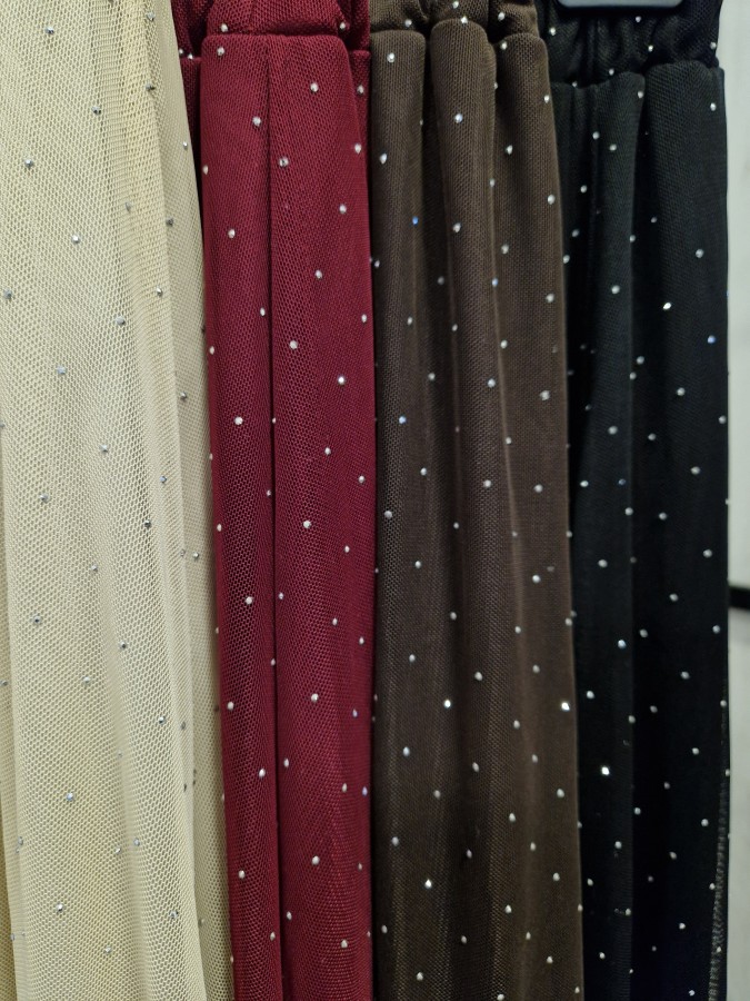 Blizgus tiulio sijonas (4 spalvos)