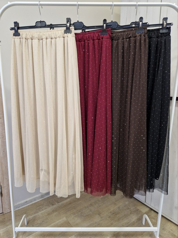 Blizgus tiulio sijonas (4 spalvos)