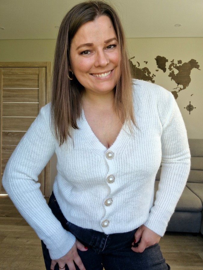 Elegantiškas megztukas-kardiganas (4 spalvos)