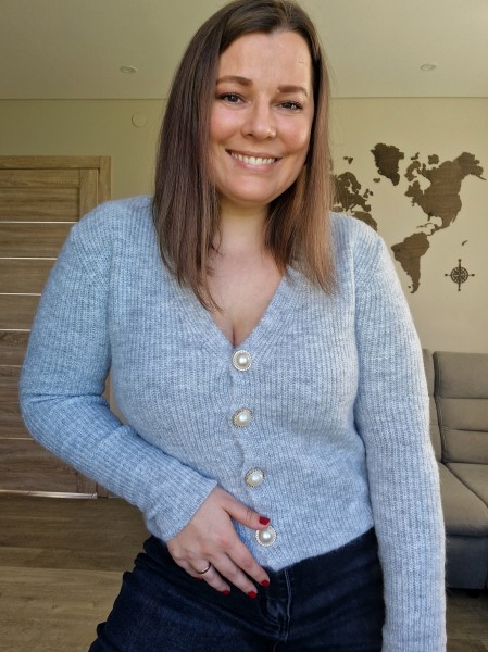 Elegantiškas megztukas-kardiganas (4 spalvos)