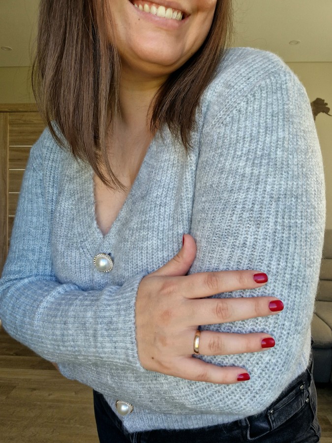 Elegantiškas megztukas-kardiganas (4 spalvos)