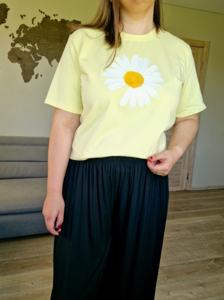 Oversize medvilniniai marškinėliai (3 spalvos)