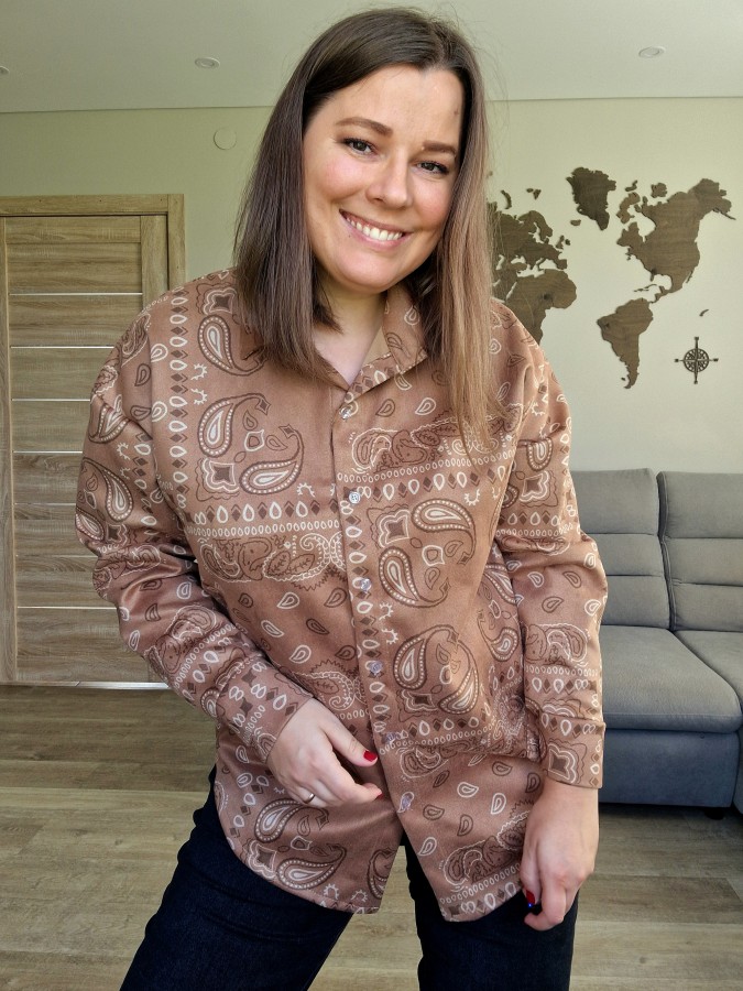 Paisley rašto marškiniai (4 spalvos)