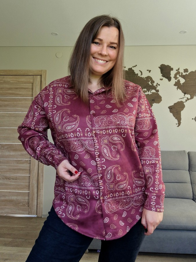 Paisley rašto marškiniai (4 spalvos)